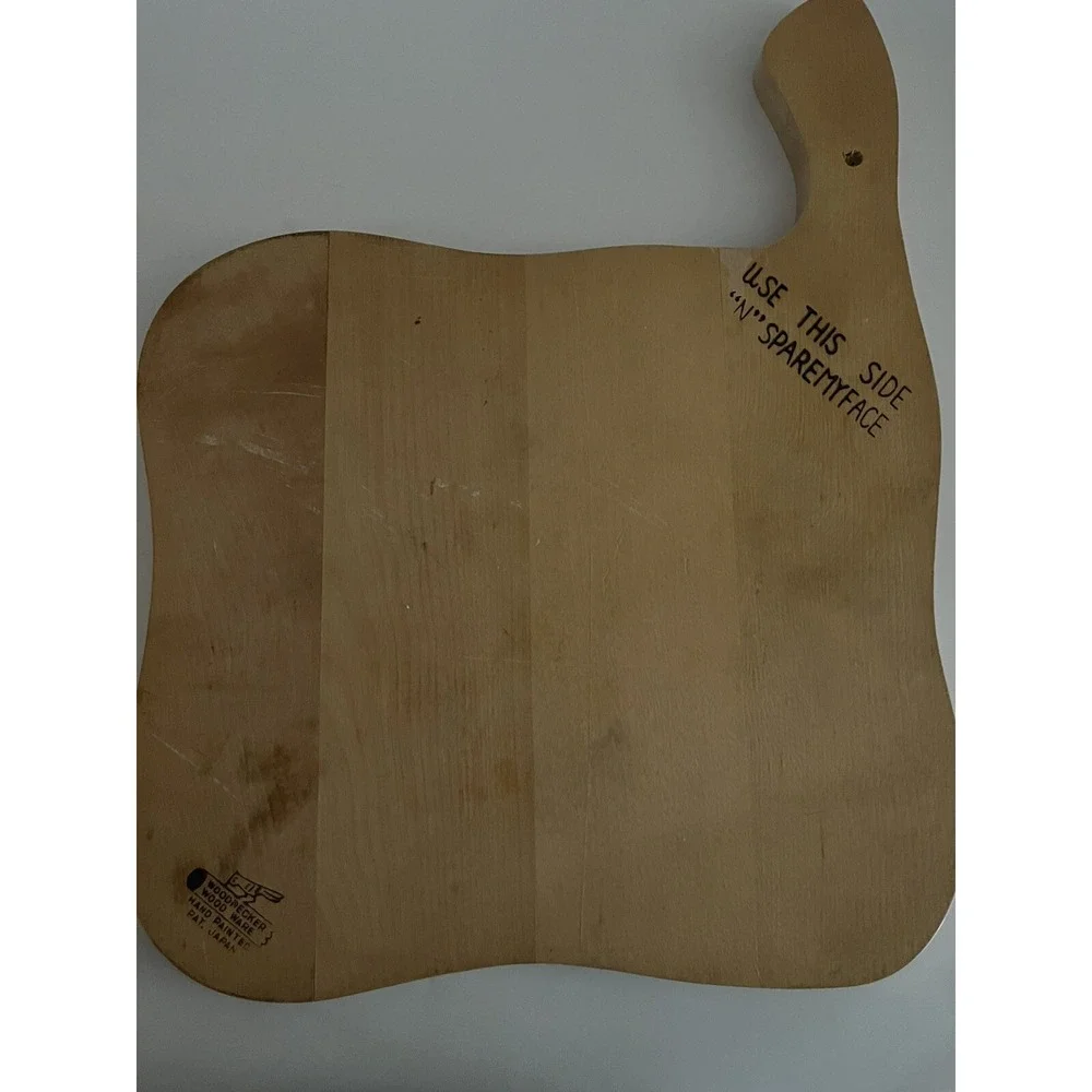 Vintage Cutting Boards Dutch Folk Handpainted Woodpecker WoodWare‎ Kitsch MCM